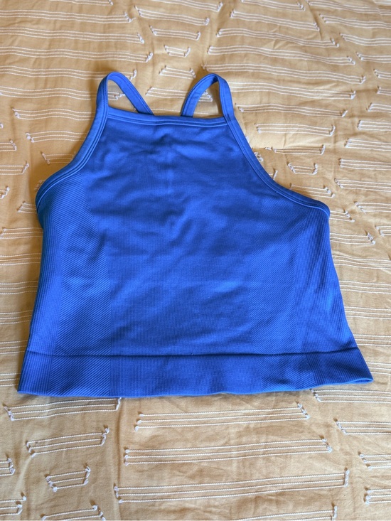 all in motion Other - all in motion Blue High-Neck Sports Bra Tank